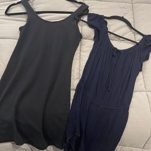 Dress and romper